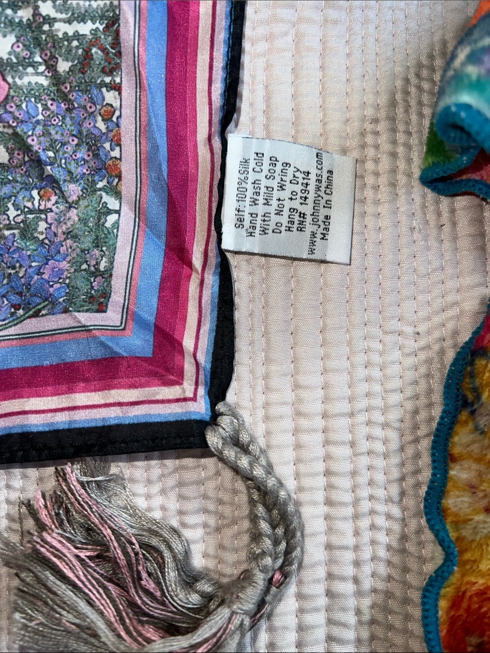 Johnny Was Forest Silk Scarf - Picture 7 of 9